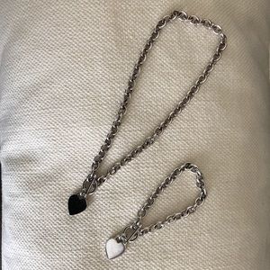 Jewelry - Heart charm toggle necklace & bracelet Jewelry - Heart charm toggle necklace & bracelet